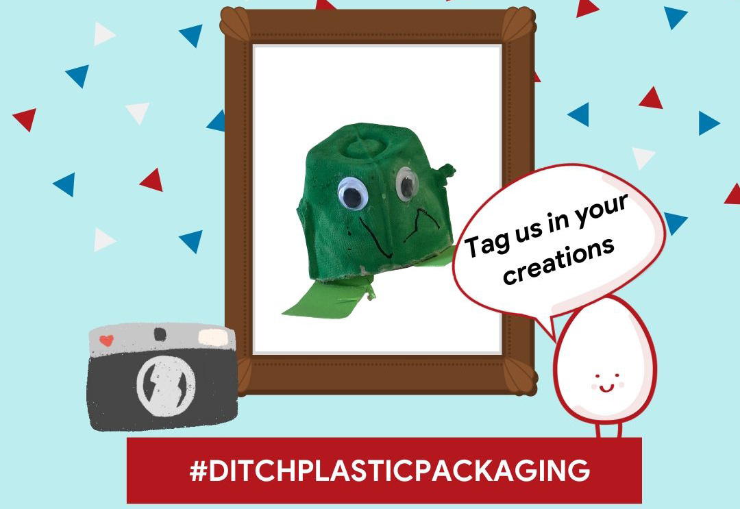 egg carton animal