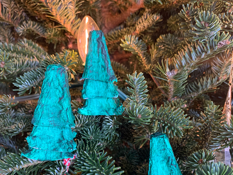 egg carton trees