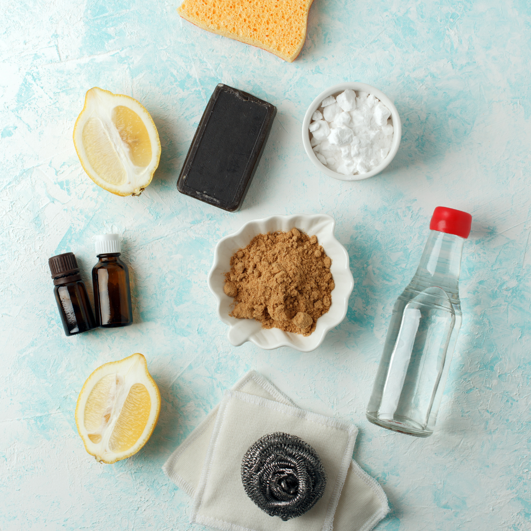 69 household cleaning supplies made from green products
