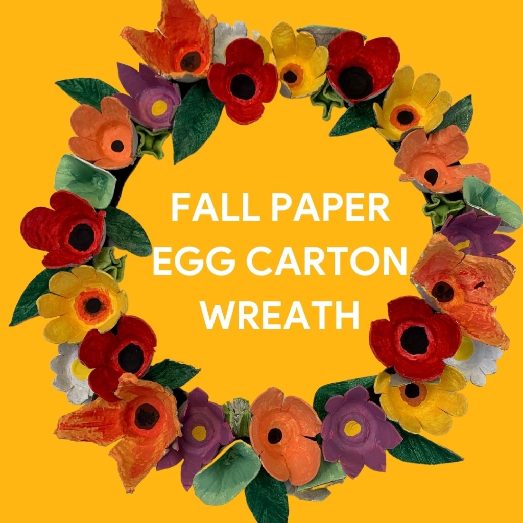 fall-wreath egg carton wreath