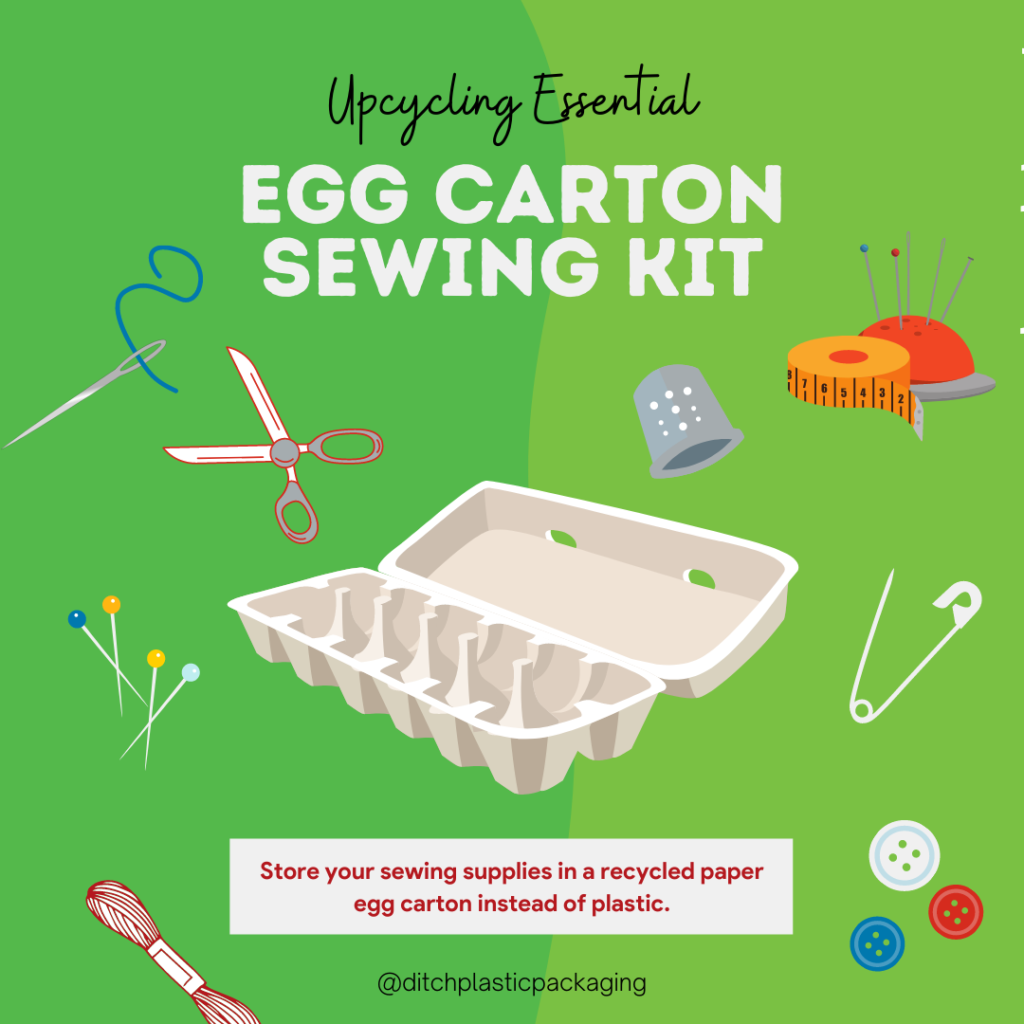 egg carton sewing kit