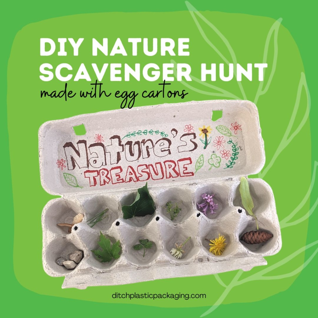 Scavenger hunt egg carton craft