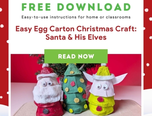 Easy Egg Carton Christmas Craft: Santa & His Elves
